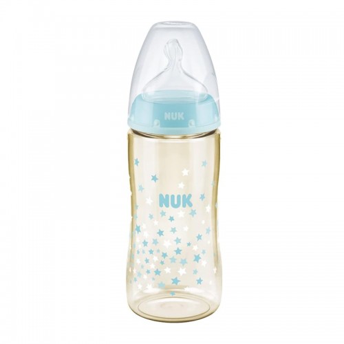 NUK Premium Choice PPSU Temperature Control Bottle with Silicone Teat 300ml | Feeding Bottle | Made in Germany